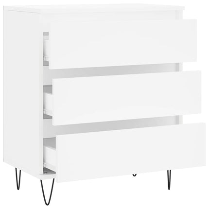 skænk 60x35x70 cm konstrueret træ hvid