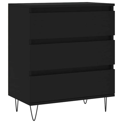 skænk 60x35x70 cm konstrueret træ sort