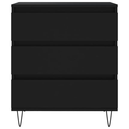 skænk 60x35x70 cm konstrueret træ sort