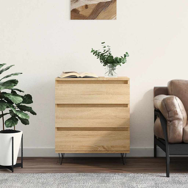 skænk 60x35x70 cm konstrueret træ sonoma-eg