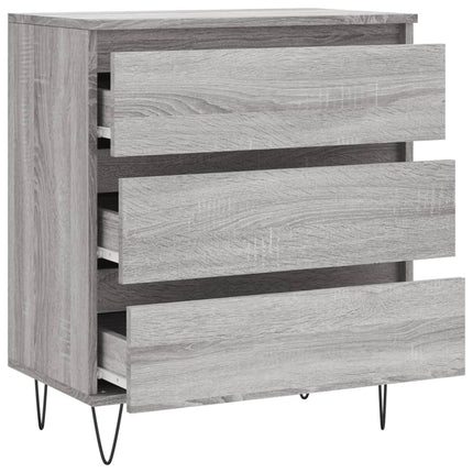 skænk 60x35x70 cm konstrueret træ grå sonoma-eg