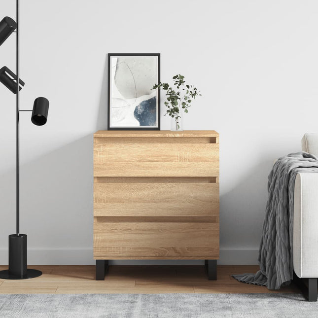 skænk 60x35x70 cm konstrueret træ sonoma-eg