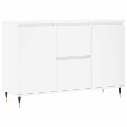 skænk 101,5x35x70 cm konstrueret træ hvid