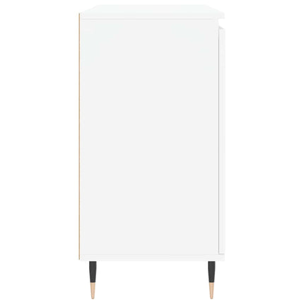 skænk 101,5x35x70 cm konstrueret træ hvid