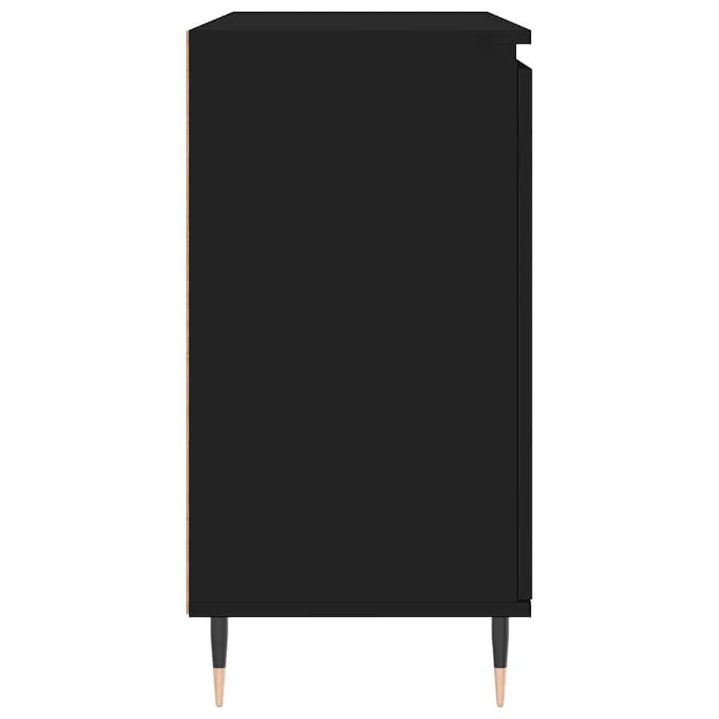 skænk 101,5x35x70 cm konstrueret træ sort