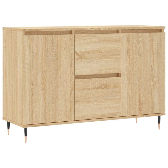 skænk 101,5x35x70 cm konstrueret træ sonoma-eg