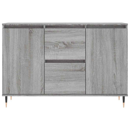 skænk 101,5x35x70 cm konstrueret træ grå sonoma-eg