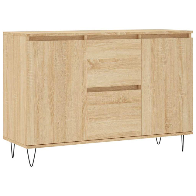 skænk 101,5x35x70 cm konstrueret træ sonoma-eg