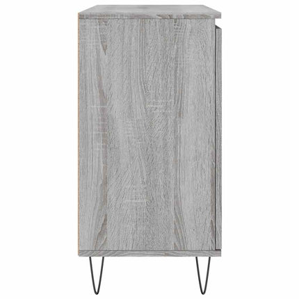 skænk 101,5x35x70 cm konstrueret træ grå sonoma-eg