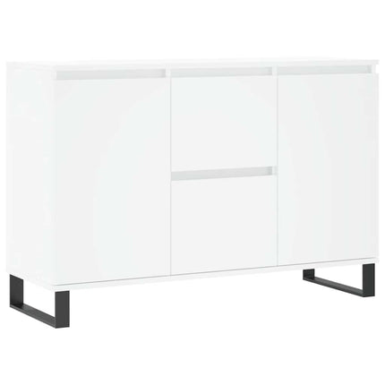 skænk 101,5x35x70 cm konstrueret træ hvid