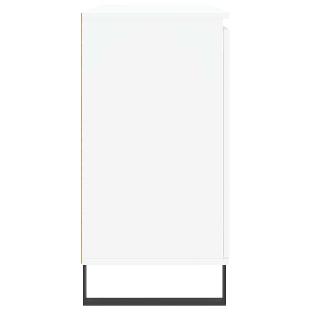 skænk 101,5x35x70 cm konstrueret træ hvid