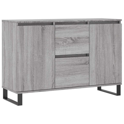 skænk 101,5x35x70 cm konstrueret træ grå sonoma-eg