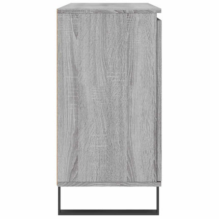 skænk 101,5x35x70 cm konstrueret træ grå sonoma-eg