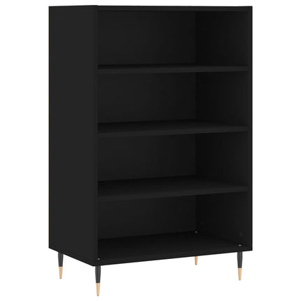 højskab 57x35x90 cm konstrueret træ sort