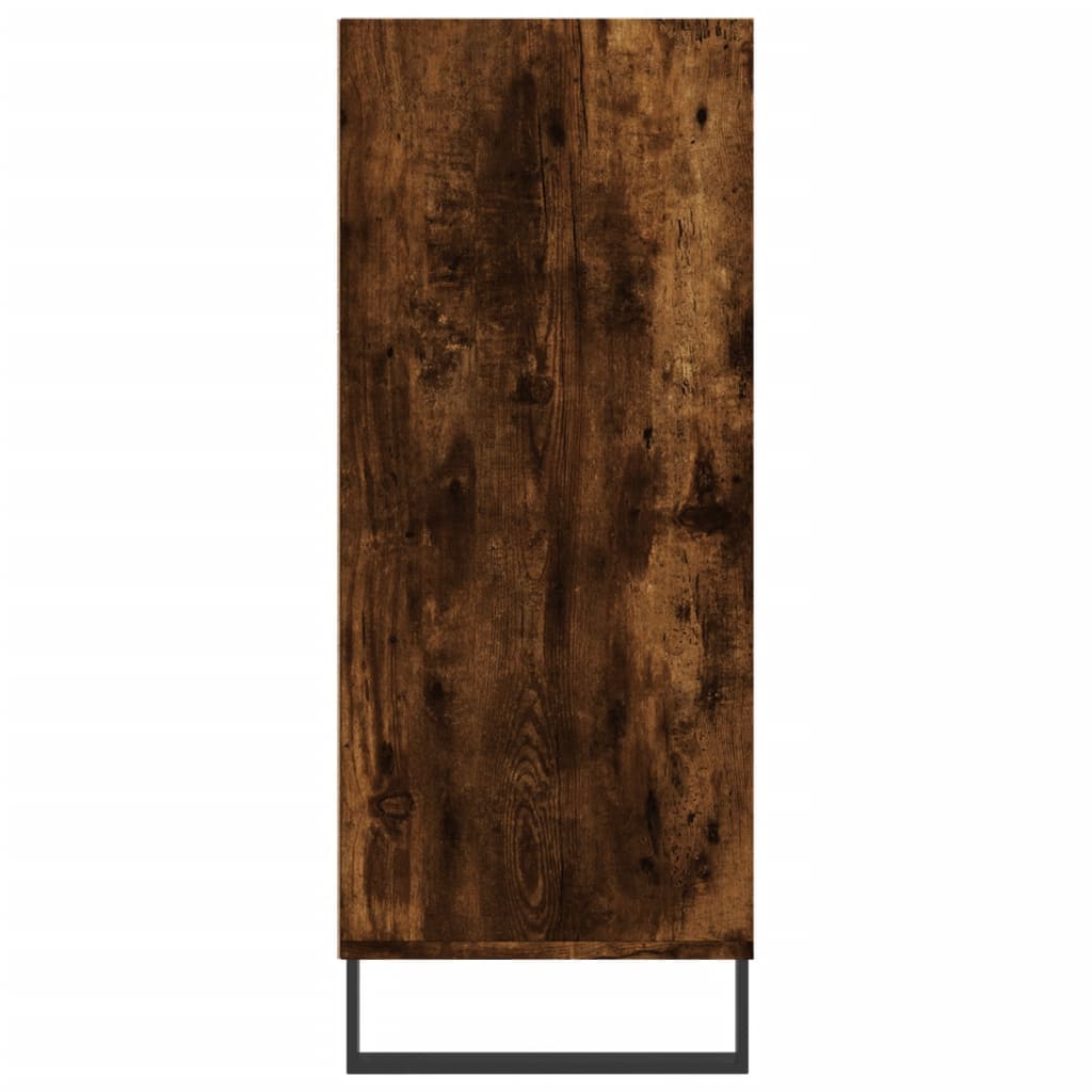 skab 57x35x90 cm konstrueret træ røget egetræ