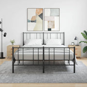 sengeborde 2 stk. 40x35x47,5 cm konstrueret træ sonoma-eg