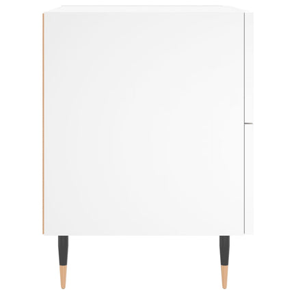 sengebord 40x35x47,5 cm konstrueret træ hvid