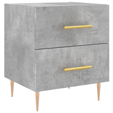 sengebord 40x35x47,5 cm konstrueret træ betongrå