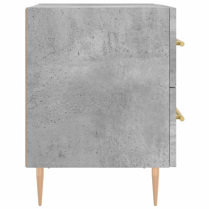 sengebord 40x35x47,5 cm konstrueret træ betongrå