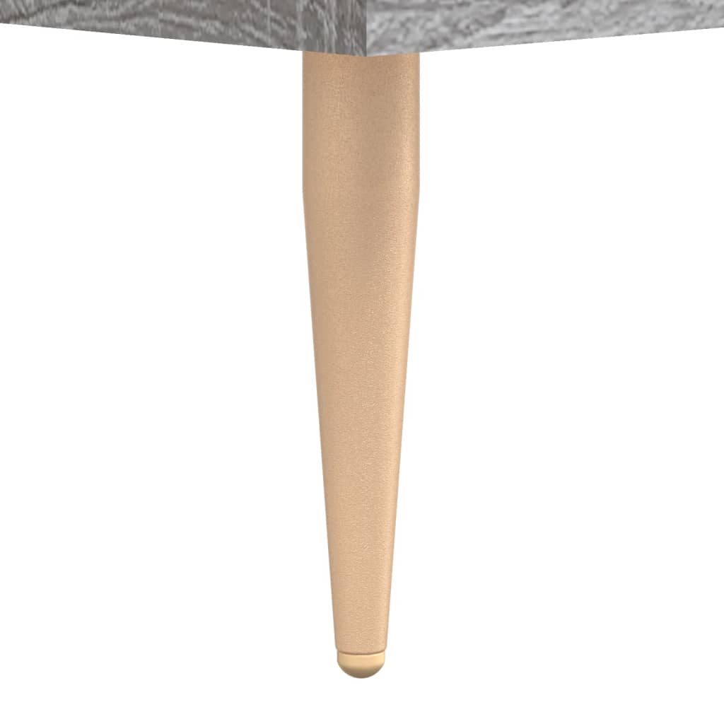 sengebord 40x35x47,5 cm konstrueret træ grå sonoma-eg