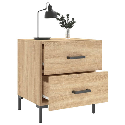 sengebord 40x35x47,5 cm konstrueret træ sonoma-eg
