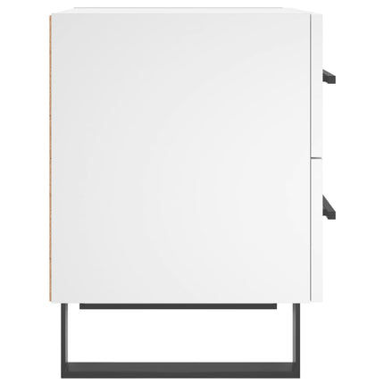 sengeborde 2 stk. 40x35x47,5 cm konstrueret træ hvid