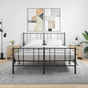 sengeborde 2 stk. 40x35x47,5 cm konstrueret træ sonoma-eg