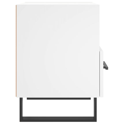 sengebord 40x35x47,5 cm konstrueret træ hvid
