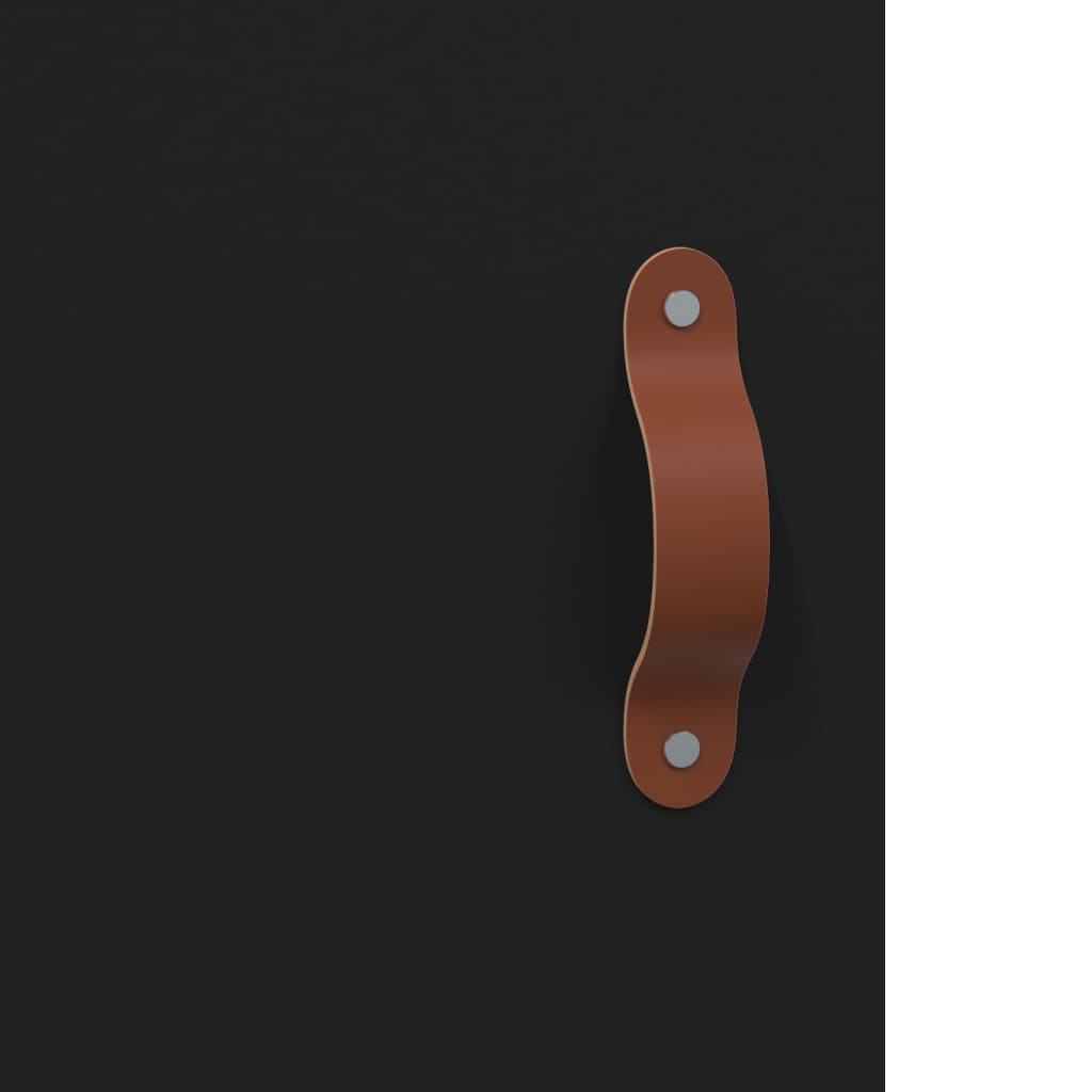 sengeborde 2 stk. 40x40x50 cm konstrueret træ sort