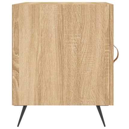 sengeborde 2 stk. 40x40x50 cm konstrueret træ sonoma-eg