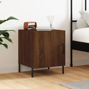 sengebord 40x40x50 cm konstrueret træ brun egetræsfarve