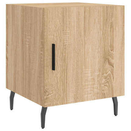 sengeborde 2 stk. 40x40x50 cm konstrueret træ sonoma-eg