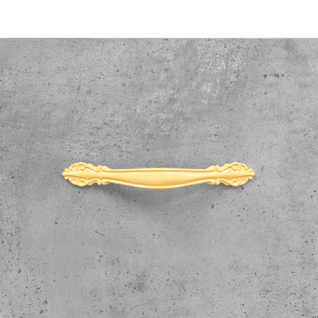 sengebord 40x40x66 cm konstrueret træ betongrå