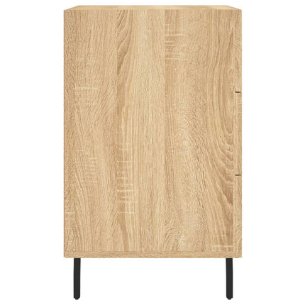 sengebord 40x40x66 cm konstrueret træ sonoma-eg