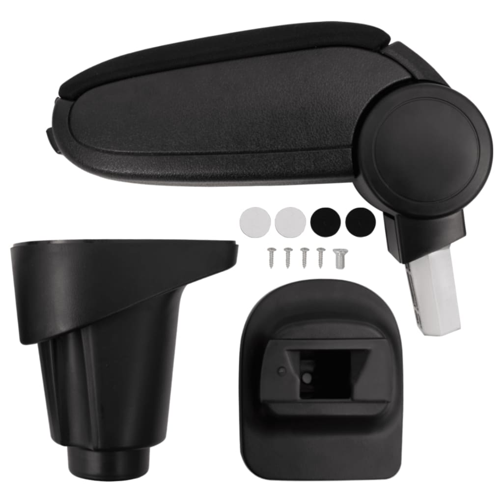 armlæn til bil 14x35x(37-53) cm ABS sort billede