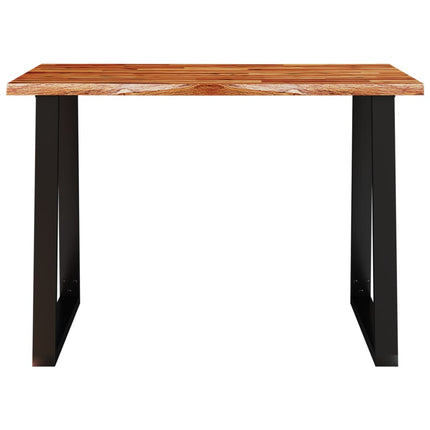 spisebord med naturlig kant 110x70x75 cm massivt akacietræ
