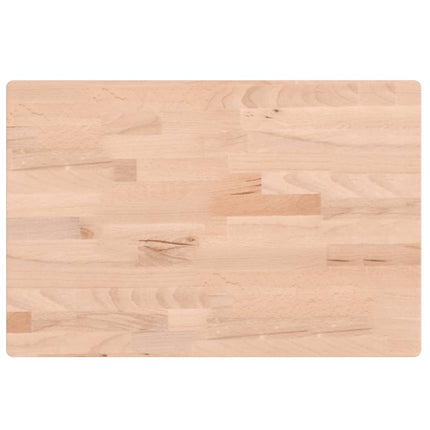 bordplade 60x40x4 cm rektangulær massivt bøgetræ
