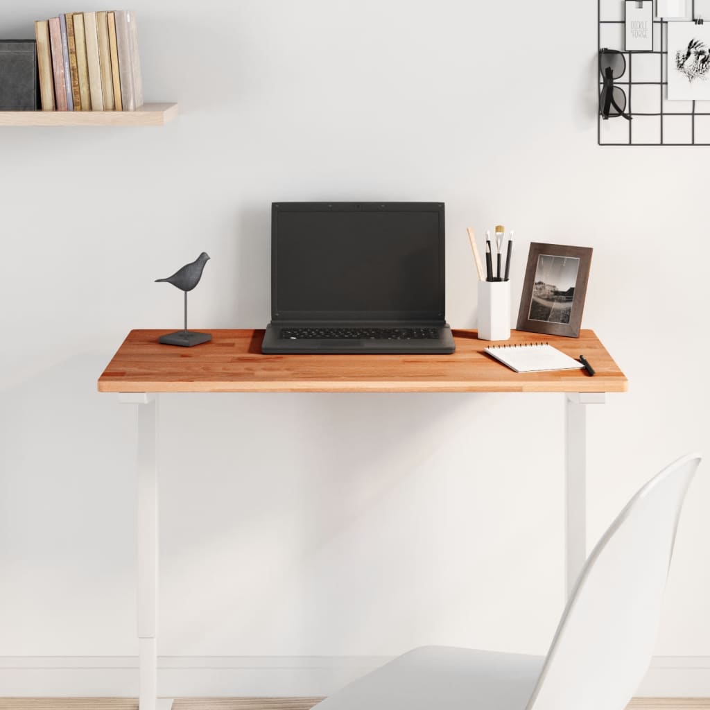 Bordplade i massivt bøgetræ 80 × 40 × 1,5 cm - rektangulær
