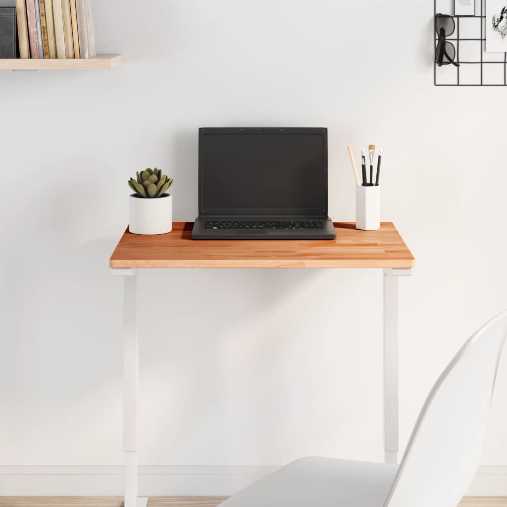 Bordplade i massivt bøgetræ 60 × 40 × 1,5 cm - rektangulær
