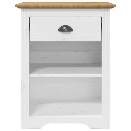 sengebord BODO 53x38,5x67 cm massivt fyrretræ brun