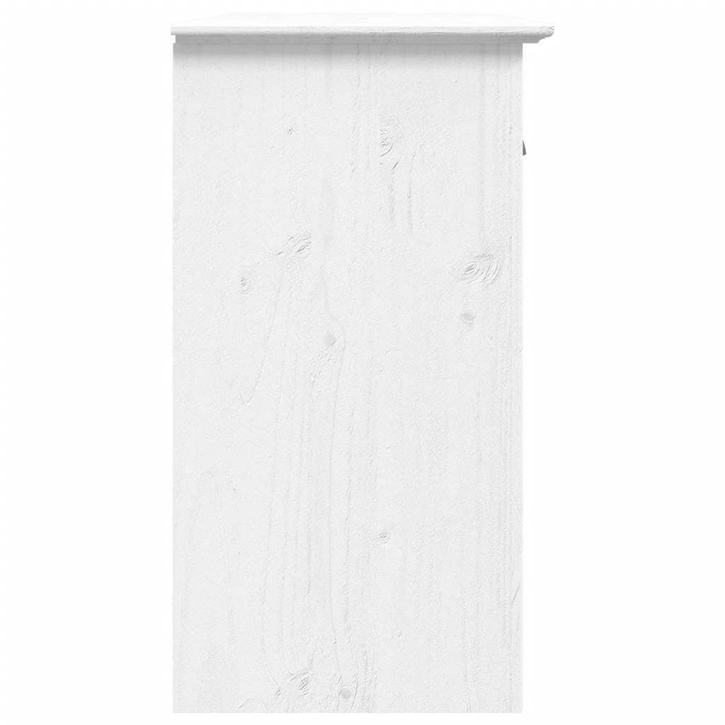 klædeskab BODO 115,5x44x80 cm massivt fyrretræ hvid