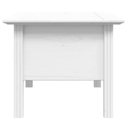 sofabord BODO 100x55x46 cm massivt fyrretræ hvid