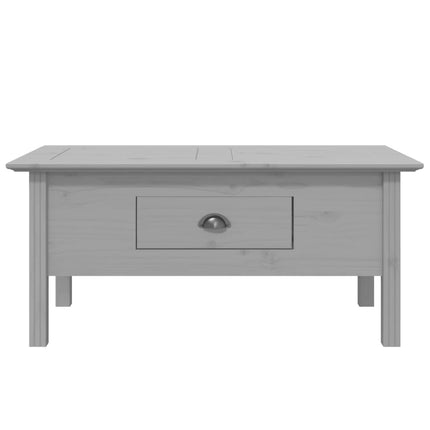 sofabord BODO 100x55x46 cm massivt fyrretræ grå