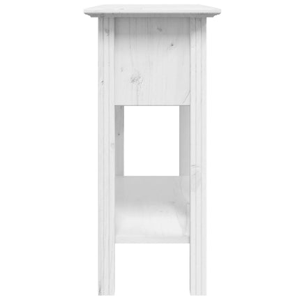 konsolbord BODO 91x35x74 cm massivt fyrretræ hvid