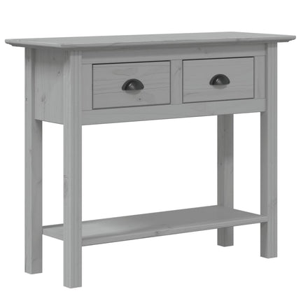 konsolbord BODO 91x35x74 cm massivt fyrretræ grå