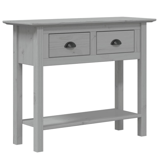 konsolbord BODO 91x35x74 cm massivt fyrretræ grå