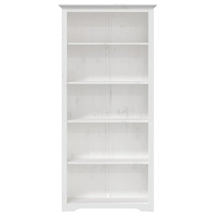 bogreol BODO 5 hylder 82x40x173 cm massivt fyrretræ hvid