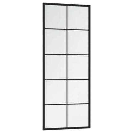 vægspejl 2 stk. 100x40 cm metal sort