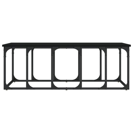 sofabord 100x50x35,5 cm konstrueret træ sort