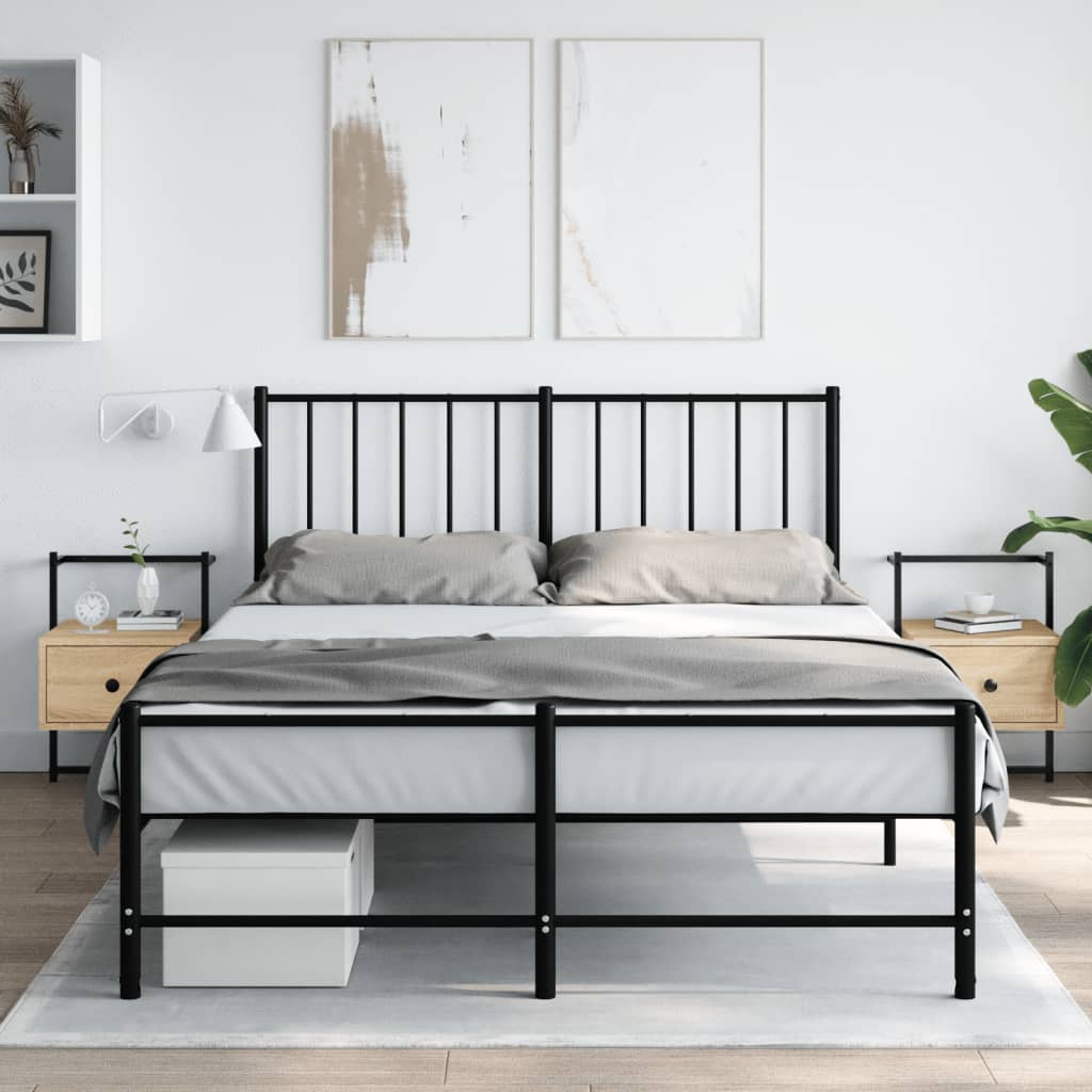 sengeborde til væg 2 stk. 35x30x51 cm konstrueret træ sonoma-eg